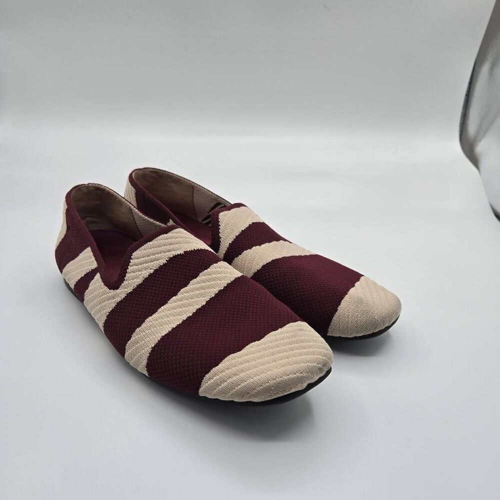 Viviaia Marina Square Toe Loafer Size 37.5 Pattern Flat